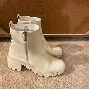 Cream Booties